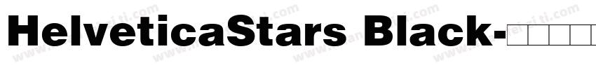 HelveticaStars Black字体转换